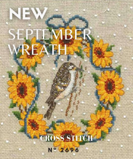 September Wreath - Treecreeper. Counted cross stitch kit on 7 pts/cm Aïda fabric. Le Bonheur des Dames 2696